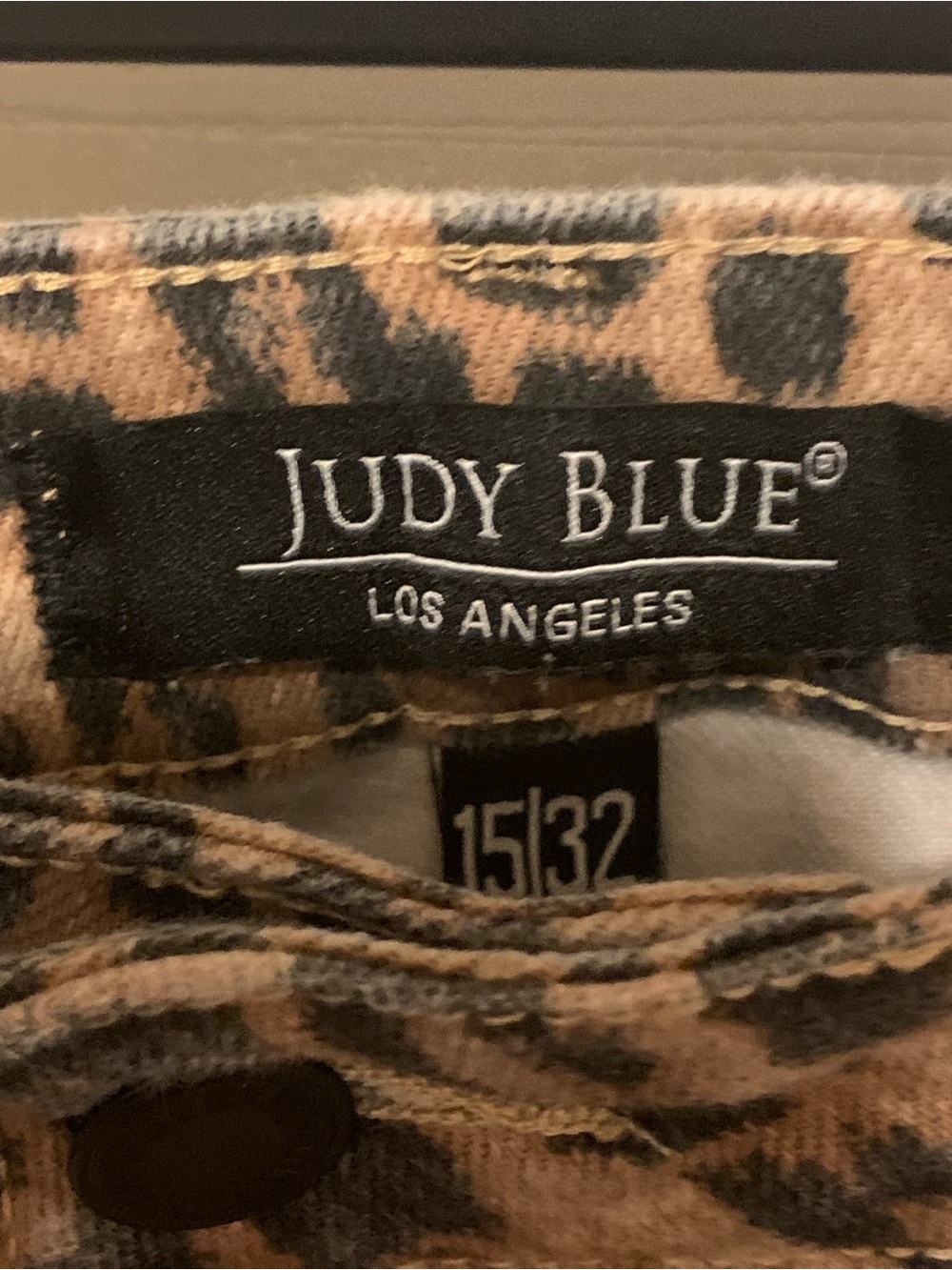 Judy Blue NWOT CHEETAH Jaqueline Flares Stretch Boho Gypsy Western Sz 15/32
